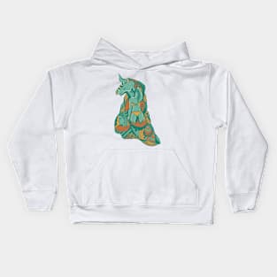 Mountain Green Her Taurus Kids Hoodie